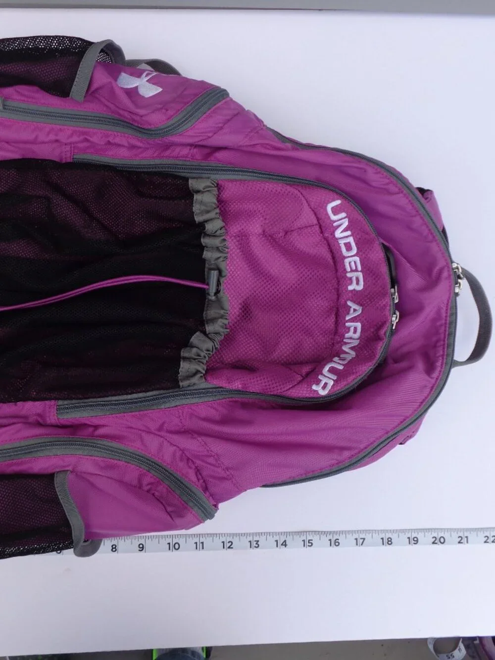 Under Armour Backpack Scrimmage Gym Workout Overnight Laptop Sports Bag Purple